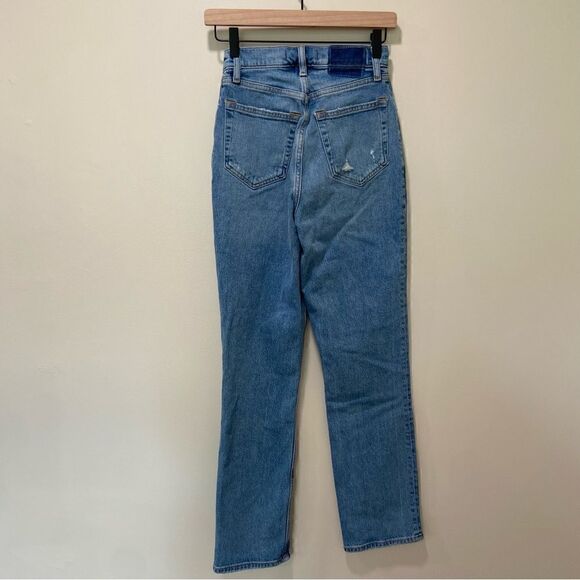 NWT Abercrombie 90s Straight Ultra High Rise Curve Love Jeans sz 24/00 - Picture 4 of 7